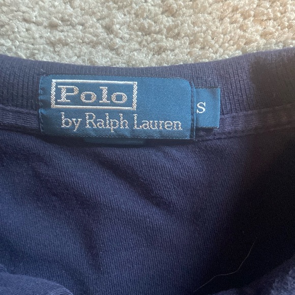 Men’s Polo Ralph Lauren Size Small Short  Sleeved Navy Blue  Classic Fit Polo … - Picture 2 of 8